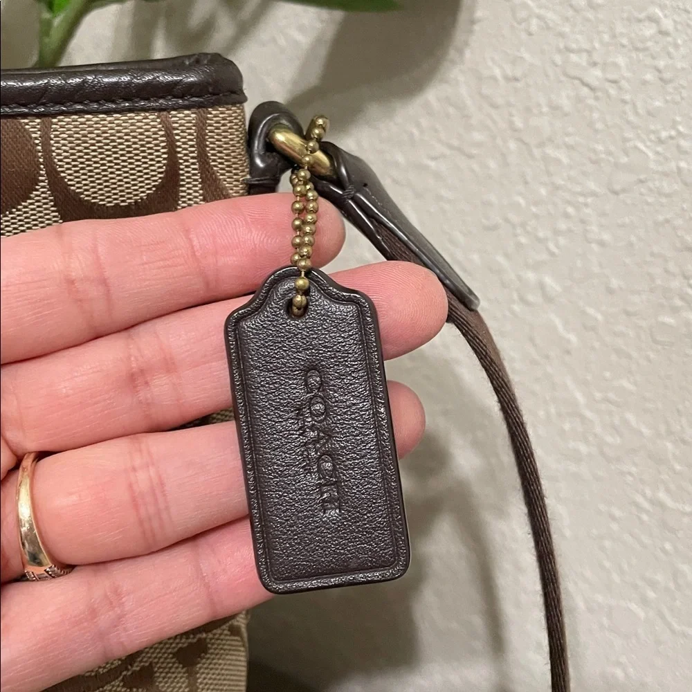 Coach Brown and Teal Crossbody Bag - Picture 5 of 12